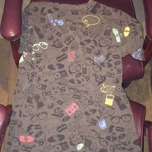 ES - SKATE SHOE MENS GREY ALL OVER XL T SHIRT